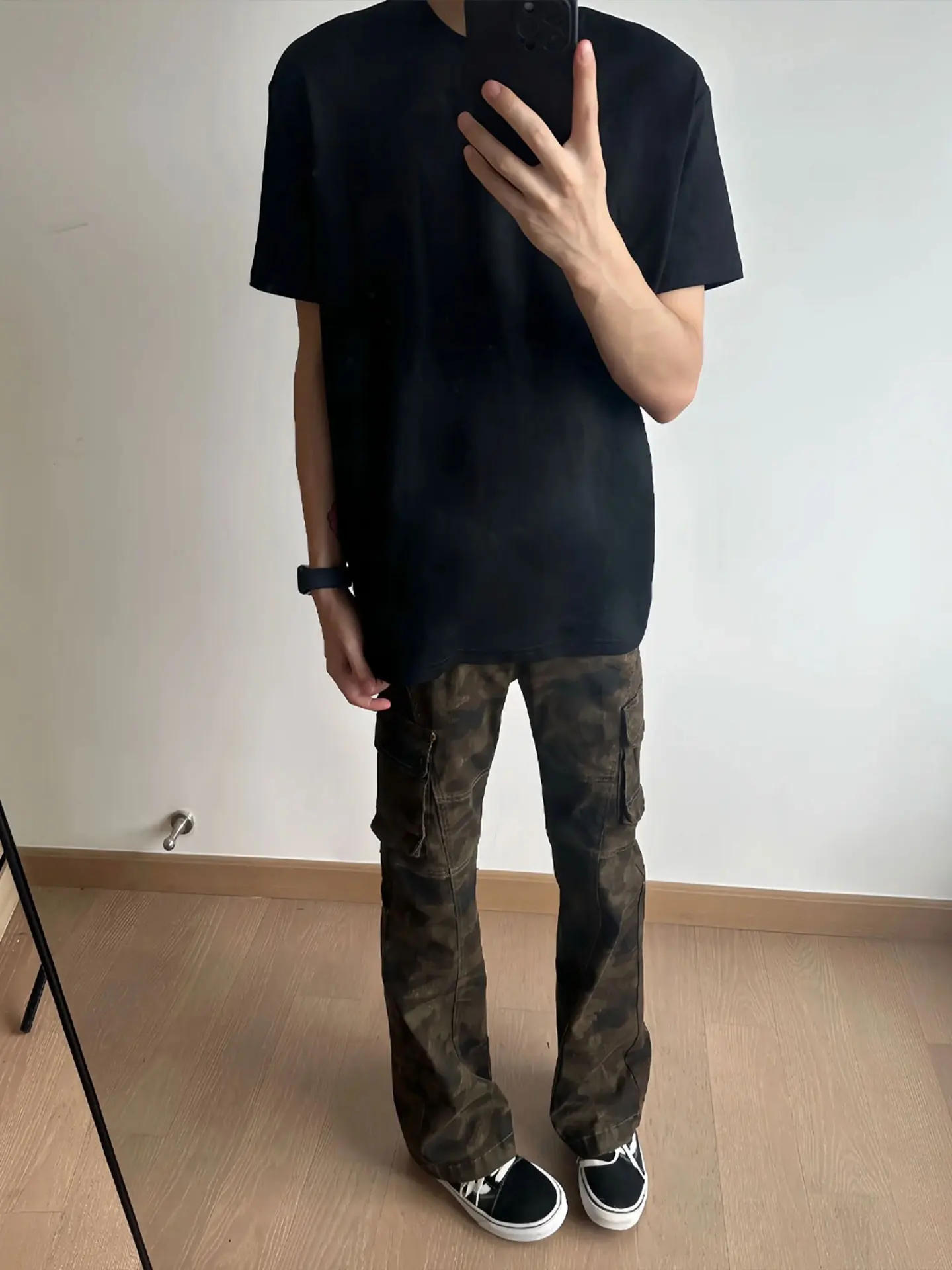 

American High Street Camouflage Jeans Men's Summer Thin Cleanfit Workwear Pants Straight Leg Loose Fit Casual Jeans