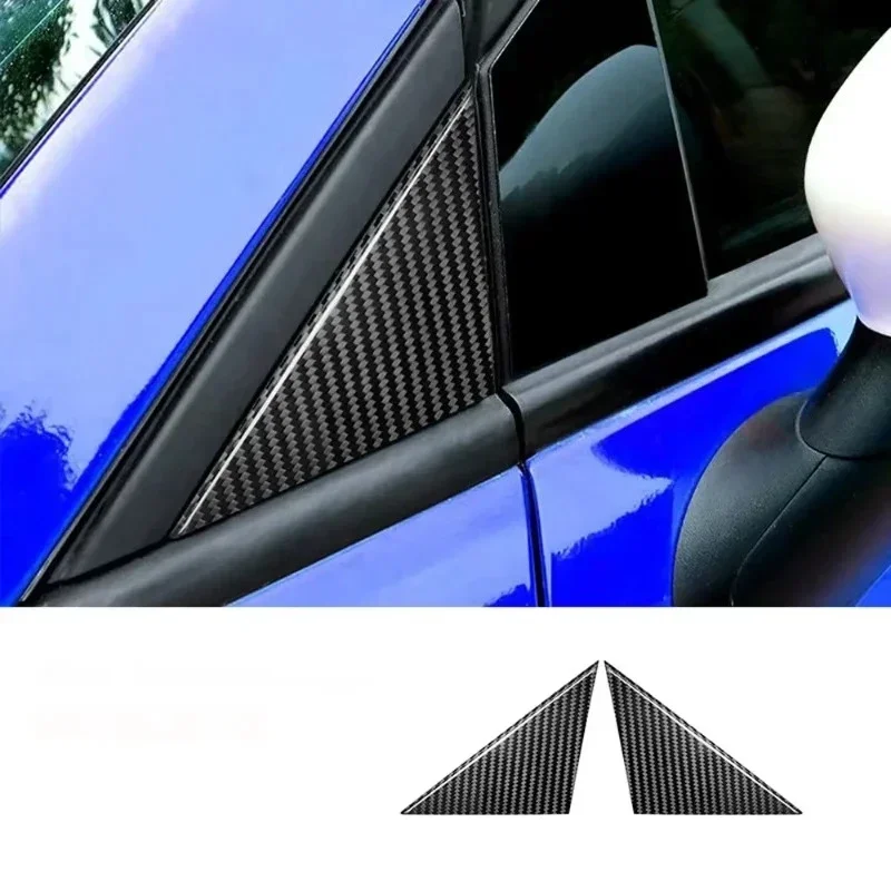 For FIAT 500 For Abarth Real Dry Carbon Fiber 12-24 Exterior Including A-pillar Triangular B-pillar Panel Body Kits Accessories