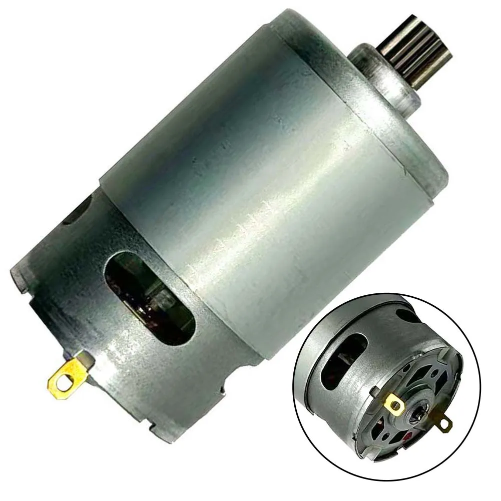 1pc RS550 Type Motor 12V 10 Tooth Motor Electric Chainsaw Motor Hand Saw Motor Replacement Power Tool Accessories