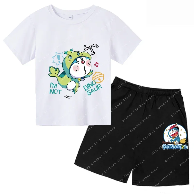 2024 Anime Cartoon T-shirt Set Kids clothing Summer Short Sleeve T-shirt Cartoon Boy Clothing Girls Top kids T-shirt set