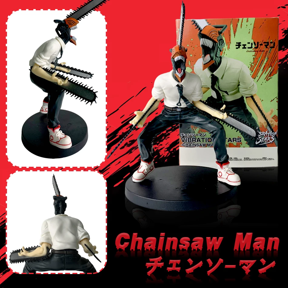 Figura de Anime de motosierra de 18cm pour hombre, figurine d'action Power Denji, motosierra de PVC, figura de power para hombre,