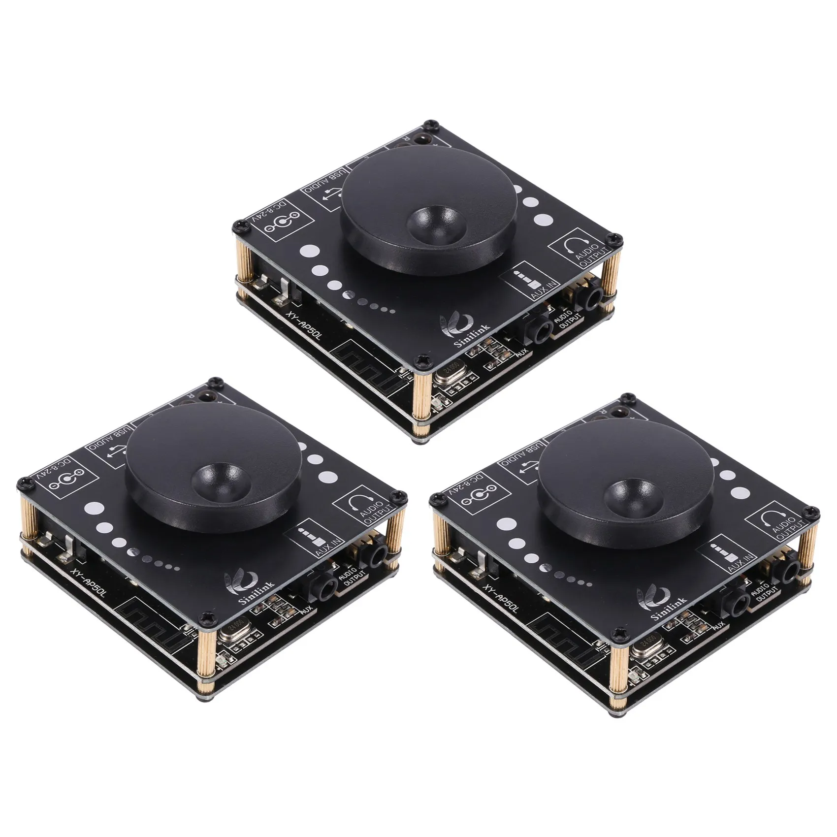 ELECT-3X XY-AP50L Mini Bluetooth 5.0 50W+50W Wireless Audio Power Digital Amplifier Board Stereo Amp 3.5MM AUX USB APP