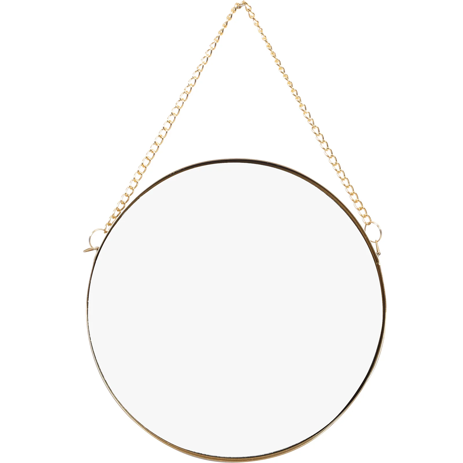 

Chic Small Mirrors for Wall Creative Hanging Decor with Chain for Dorm Makeup House Bathroom Rustic Bathroom Mirror