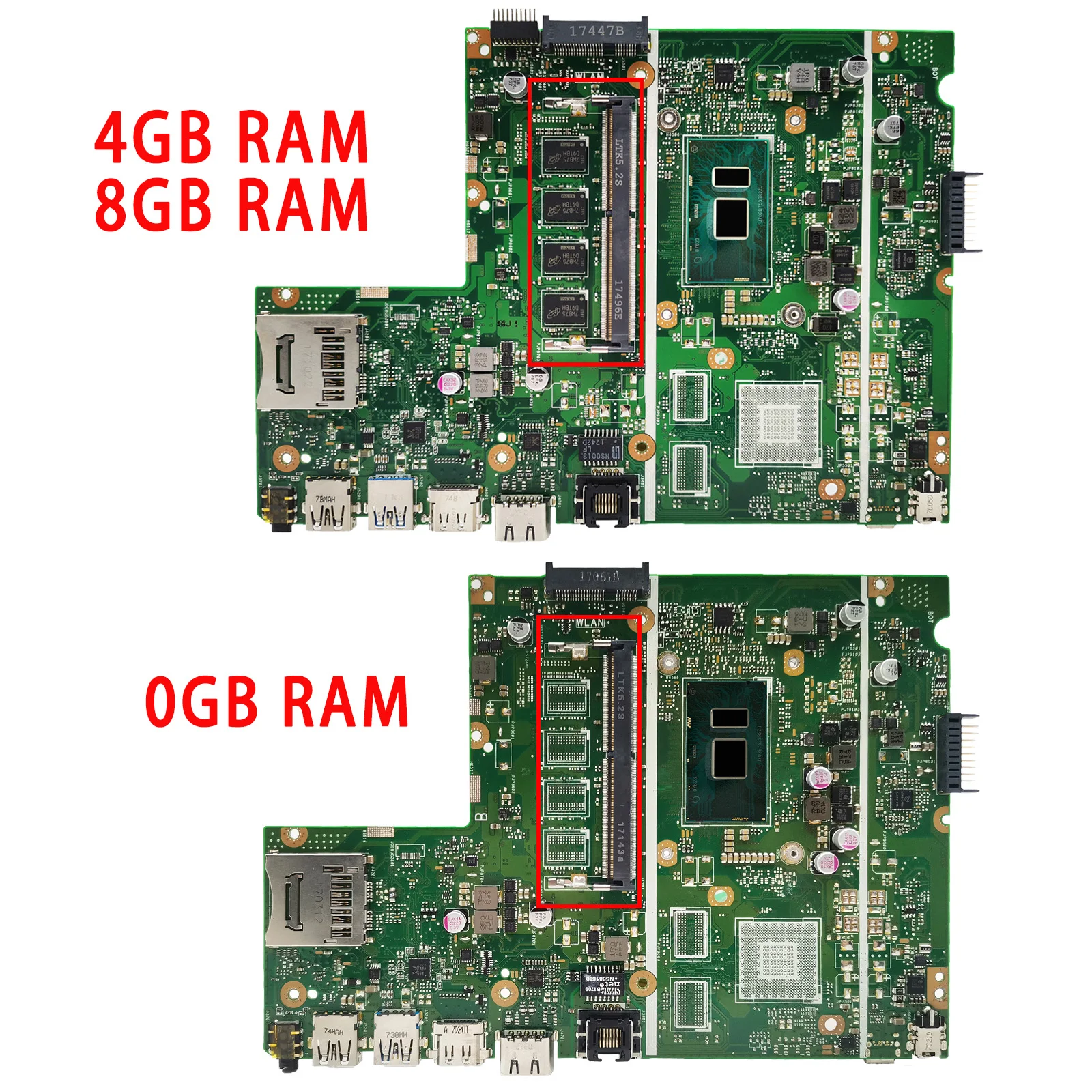 X541UA Mainboard For ASUS X541UJ X541UAK X541U F541U A541U X541UV X541UVK Laptop Motherboard CPU I3 I5 I7 6th Gen 4G/8G-RAM