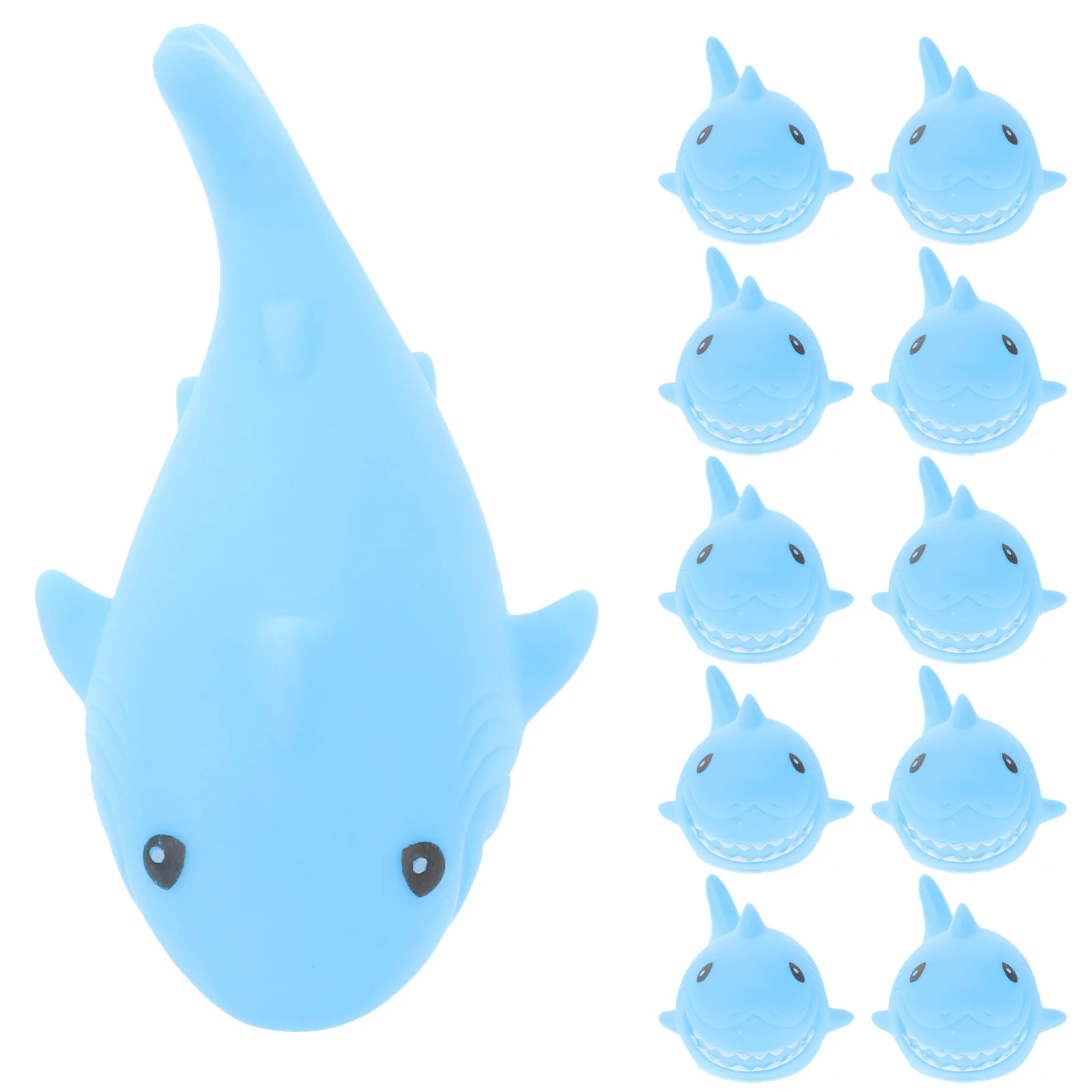 24 Uds. Baño de bebé de vinilo chirriante duradero colorido dibujos animados piscina bañera regalo divertido para recién nacidos juguetes de baño para bebé