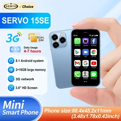 SERVO 15SE Mini Smartphone 3G WCDMA Android System WiFi Hotspot Play Store 3.0