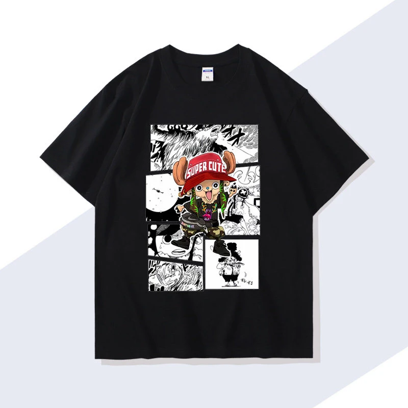 

Мужская футболка с принтом аниме One Piece и Sailor Moon - Эйс, Луффи, Зоро, из чистого хлопка, с коротким рукавом, свободного кроя, для студентов