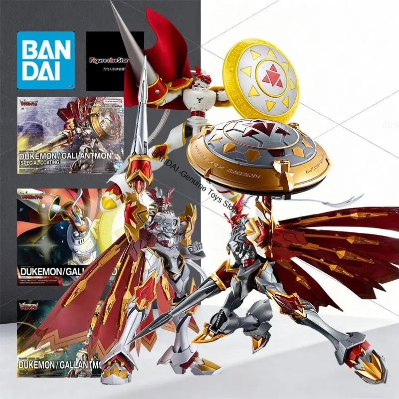 BANDAI Original MODEL KIT FRS Digimon Tamers DUKEMON GALLANTMON Figura de Acción de Anime para Armar, Modelo para Niños, Embalaje en Caja de Espuma