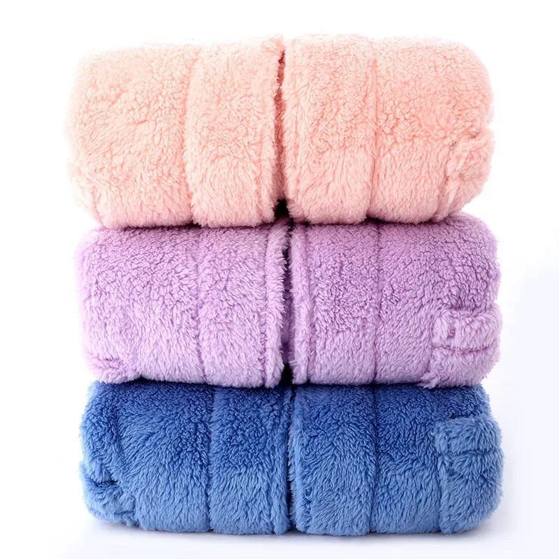 Winter Bath Robes for Big Kids Fashion Children Girls Solid Color Flannel Warm Sleepwear Boys Homewear Family Matching Robes New