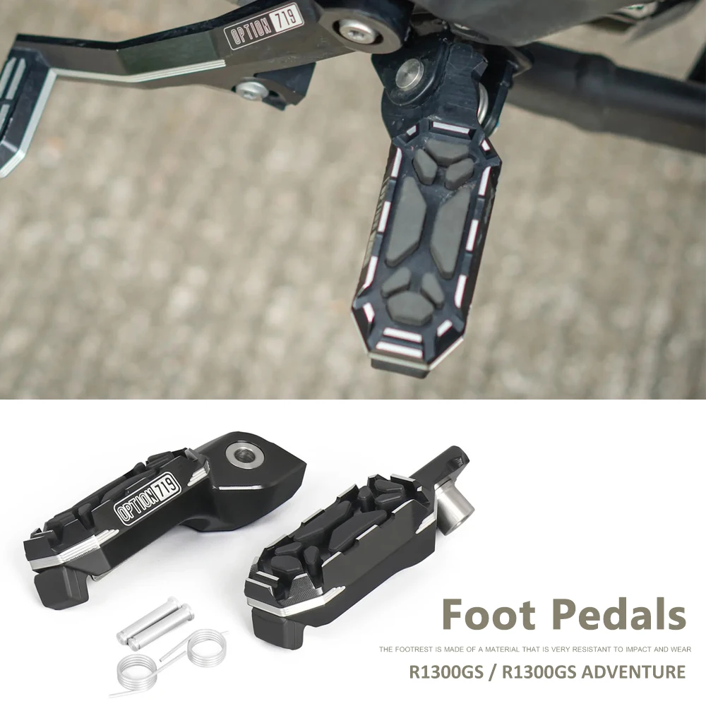 

Motorcycle Accessories Front Driver Foot Pegs Footrests Fit For BMW R1300GS ADV R1300 GS R 1300 GS Adventure 2023 2024 2025