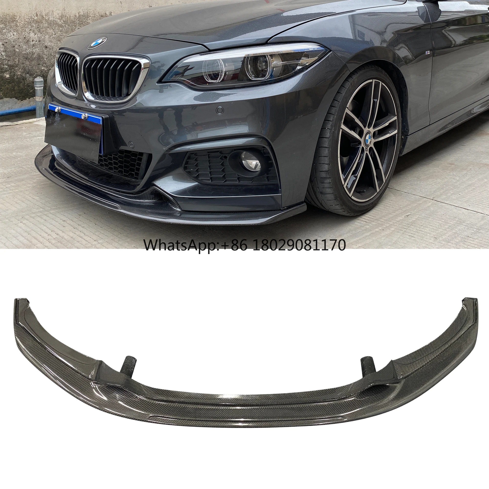 Paraurti per auto in fibra di carbonio labbro anteriore per 2 serie F22 f23 M235i montaggio perfetto