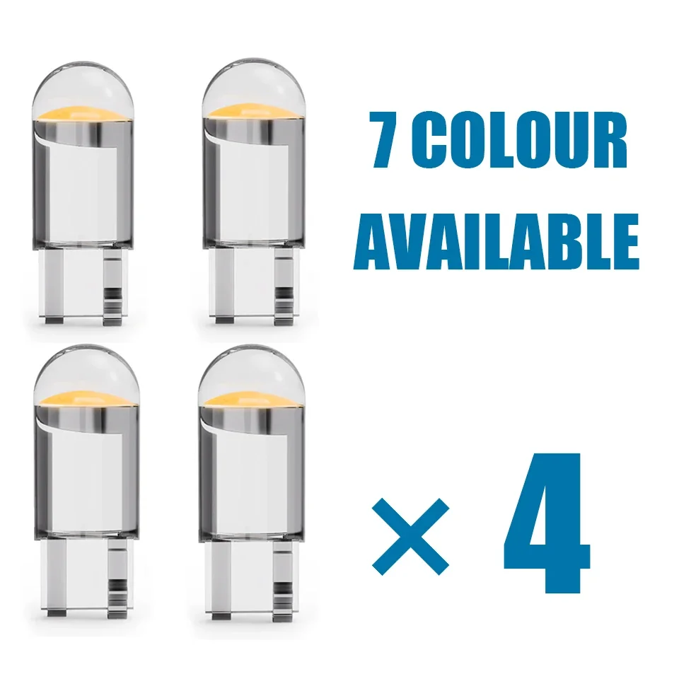 4XCOB Led W5W T10 Glass Hot Sell Car Light Bulb 6000K White Auto Lamp Dome Light Reading DRL Style 12V Drop Shipping Supported