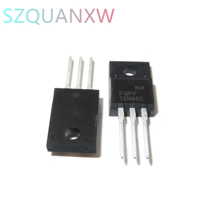 10pcs FQPF12N60C 12N60C 12N60 600V 12A MOSFET N-Channel transistor TO-220F new original