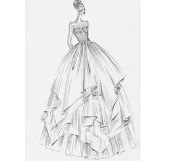 فستان زفاف مصنوع حسب الطلب فساتين العروس فساتين الزفاف حسب الطلب