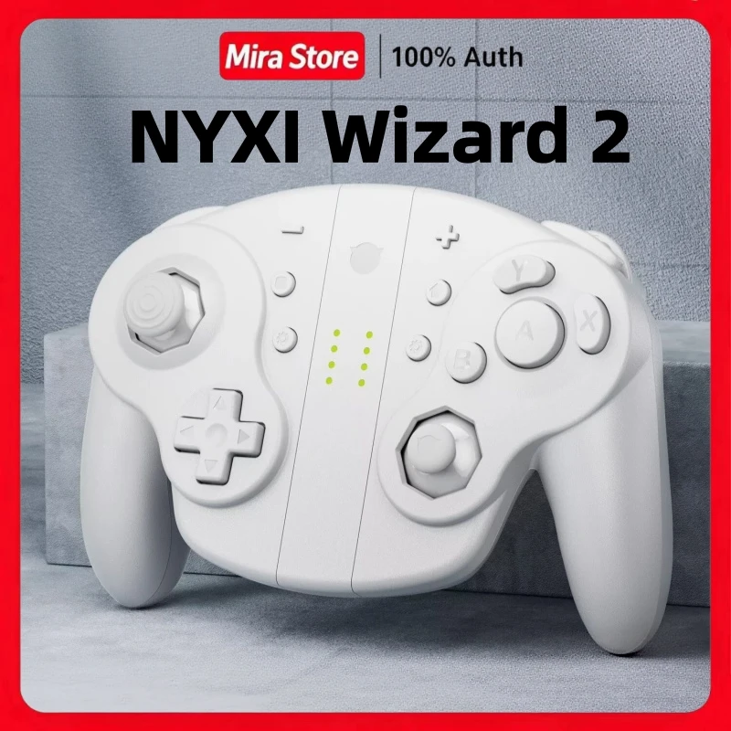 NYXI Wizard 2 Wireless Split Gamepads GameCube Shape Joy Con Controller for Switch OLED/Lite PC Bluetooth NGC Gaming Handle