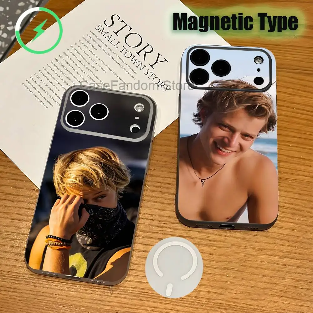 

JJ M-Maybank Transparent White Phone Case For iPhone 17,16,15,14,13,12,11,Pro,Max,Plus Magnetic Wireless Charging