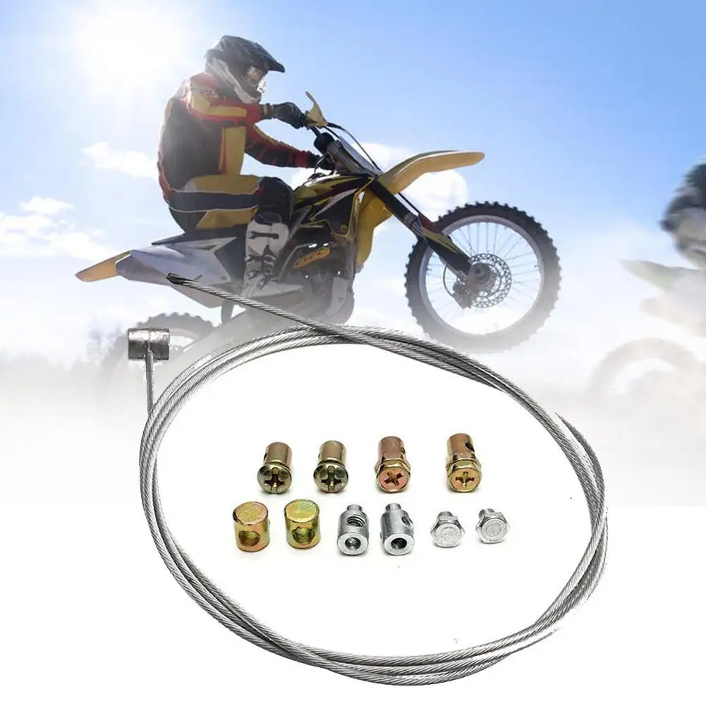 Universal Motorcycle Emergency Cable Repair Kit Cable Solderless Nipple With Sleeve And Nut Set Motorcycle Accesories