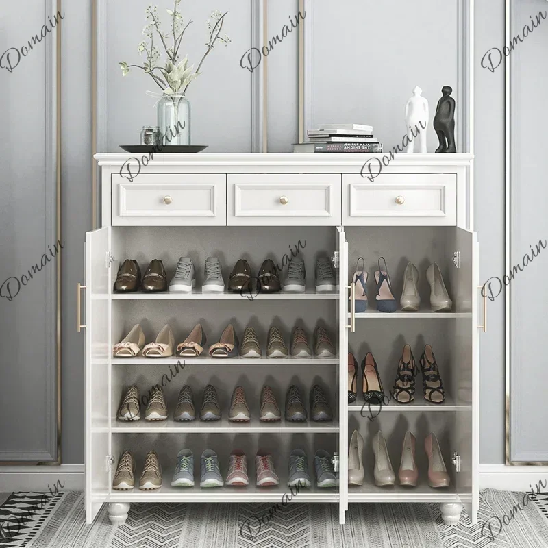 XS Large Vertical Wood Shoe Cabinet Design Beutiful Storage Organizer Shoe Rack Space Saving Wooden Range Chaussure Home Furnitu