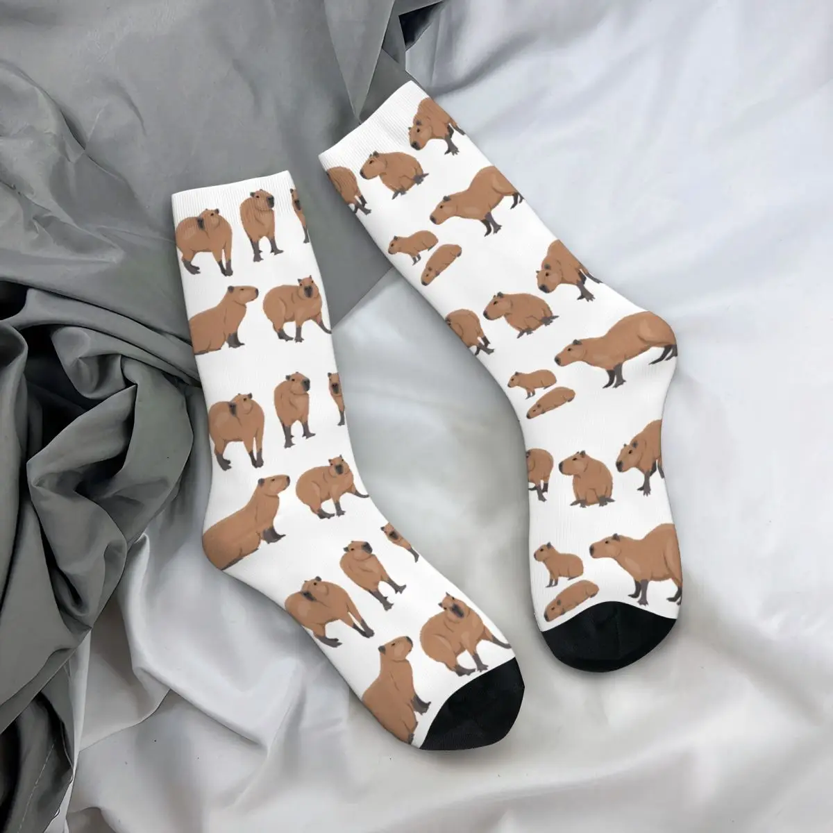 Capybara Hydro choerus Wildtiere Socken Männer Frauen Casual Socken verrückt Frühling Sommer Herbst Winter Mittel rohr Strümpfe Geschenk