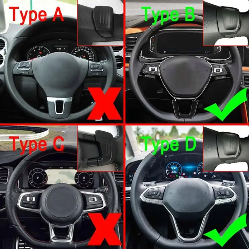 Car Steering Wheel Shift Paddle Shifter Extensions for MK8 GTD/GLI/R 2020+ - Auto Accessories