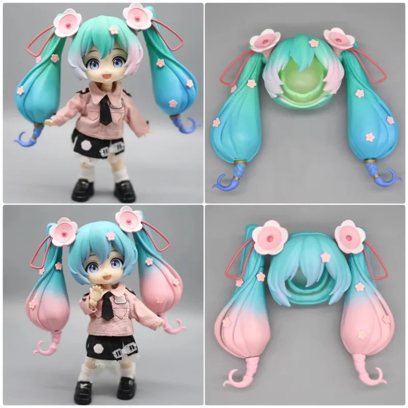 Polymer Clay Ob11 Cartoon Doll Can Be Detachable Front and Back Hair Face Shell DIY Gsc Animation Character Making  Accessories