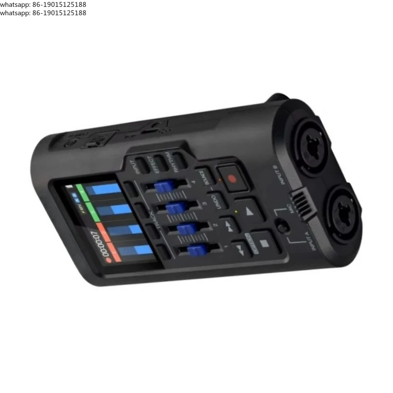 2-in/ 2-out USB Audio Interface  R4 with 32-Bit Float Technology and 4 Faders for Volume Control