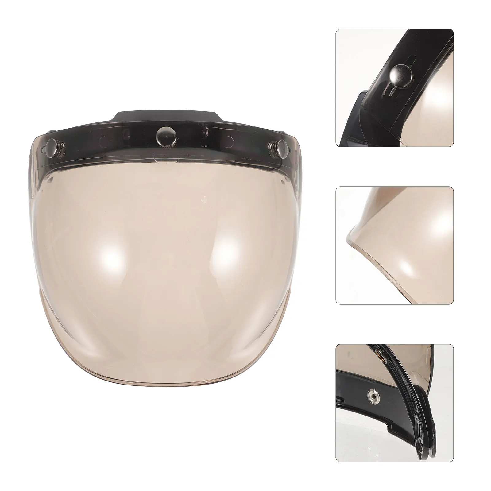 

Replaceable Visor Motorbike Shield Uv Protection Anti-Fog Scratch Resistant Pc Material Durable Face Protection Rain