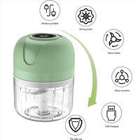 1 food mixer 250ML garlic chopper onion chopper vanilla vegetable chili grinder kitchen multifunctional electric garlic beater