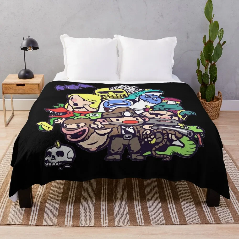 

Spelunky Gang Classic Throw Blanket Custom Soft Big Plaid Fluffy Softs Blankets