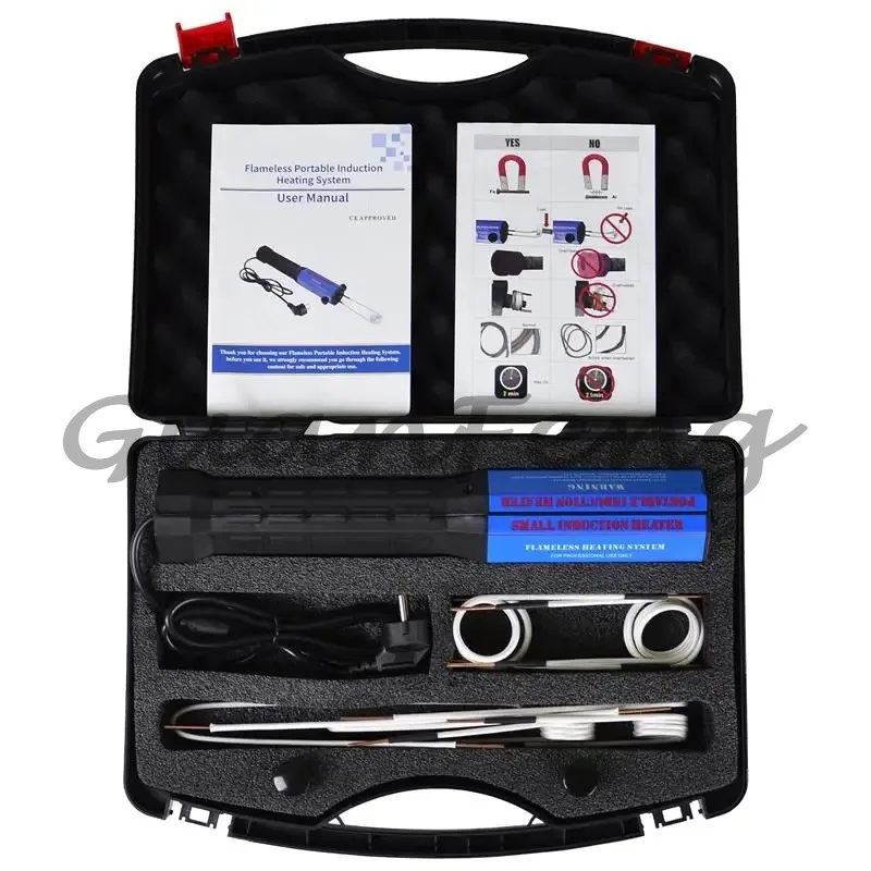 1300W Automotive Induction Heater Kit Flameless Rusty Bolt Remover Induction Heating Machine 8‑10 Pcs Coils 110‑220V Car