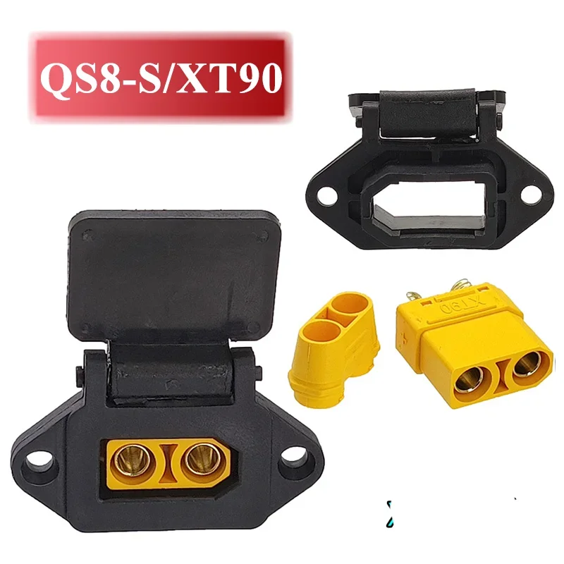 XT90 QS8-S Anti Ignition Charger Plug Male Female Modification Battery/Electric Motorcycle Charging Port Connector T type -Shell