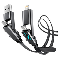 Multi - Interface Fast Charging Cable with Digital Display For iPhone 15 14 Max MacBook iPad Xiaomi iphone Samsung chargers