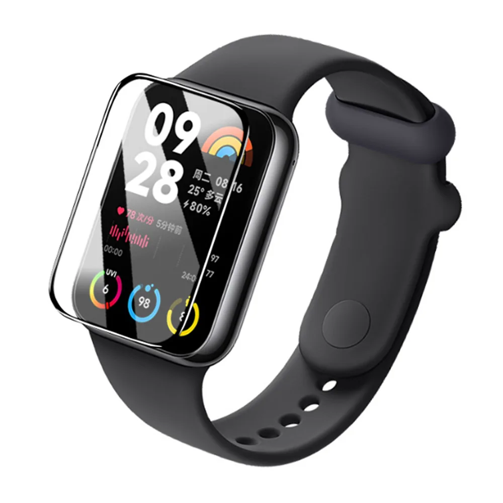 فيلم حماية لهاتف شاومي مي باند 8 برو ، حافة منحنية ثلاثية الأبعاد ، تغطية كاملة