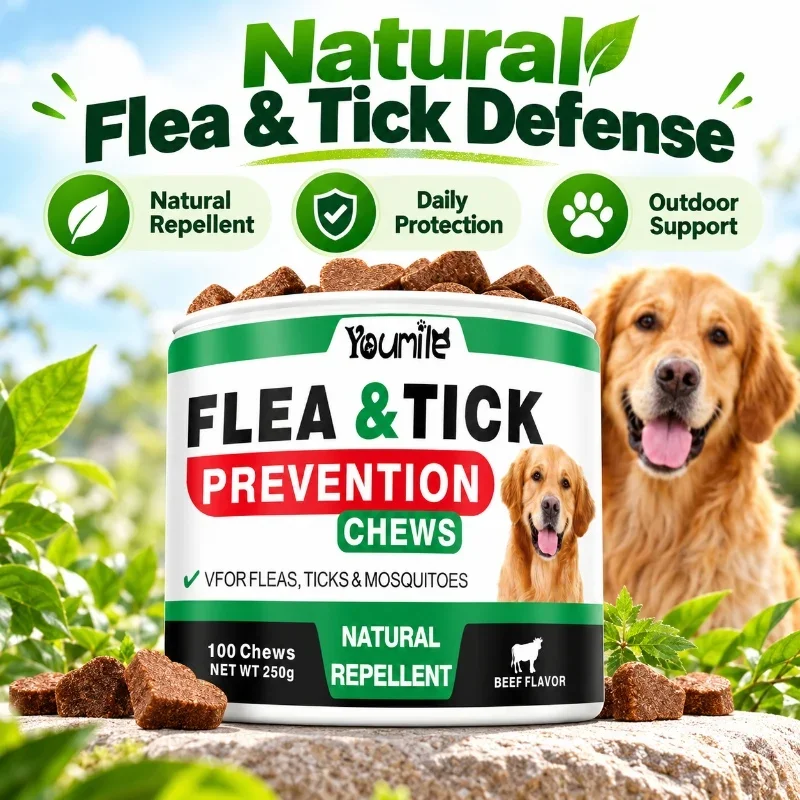 Flea & Tick Support Soft Chews for Dogs Outdoor Wellness Daily Support Beef Flavor 100 Chews 250g 1 Flea & Tick Support Soft Chews for Dogs Outdoor Wellness Daily Support Beef Flavor 100 Chews 250g 1