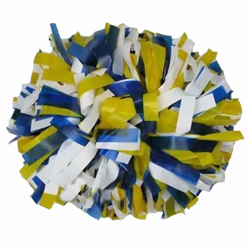 

Cheerleader Pompoms for Sports, Three-Color, PE Cheerleading Supplies, High Quality, Color Can Free Combination, 6 ", 10Pcs