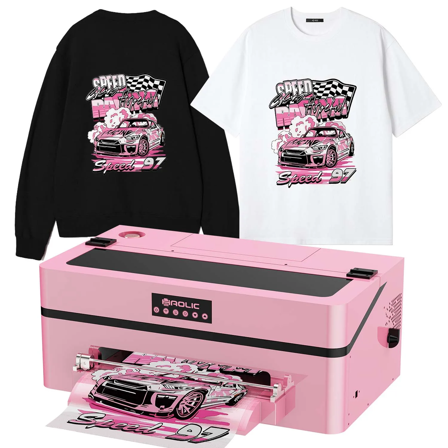 A3 DTF Printer Pink XP600 Printer DTF For Transfer Printing | Inkjet Imprimante DTF Machine For Small Business