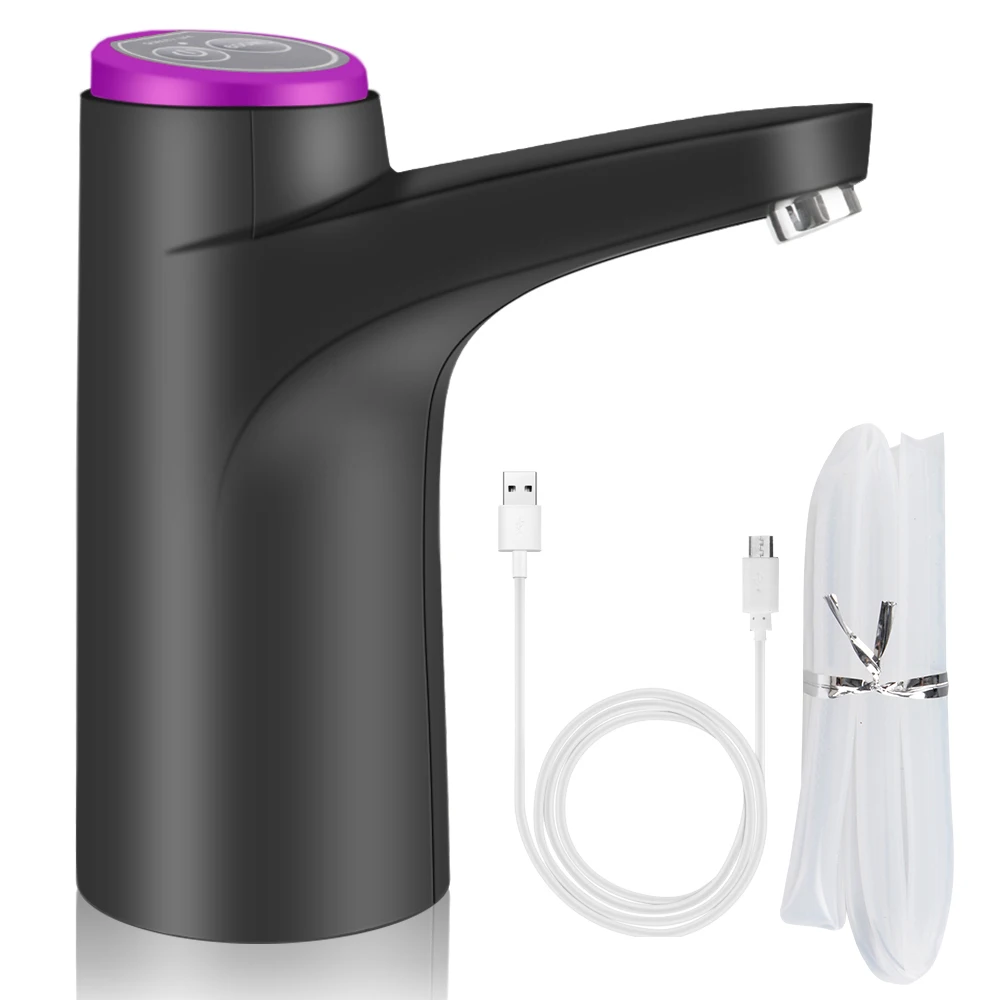 Electric Water Pump Touch Control USB Charging Portable Button Dispenser Gallon Bottle Drinking Switch Automatic Water Dispenser