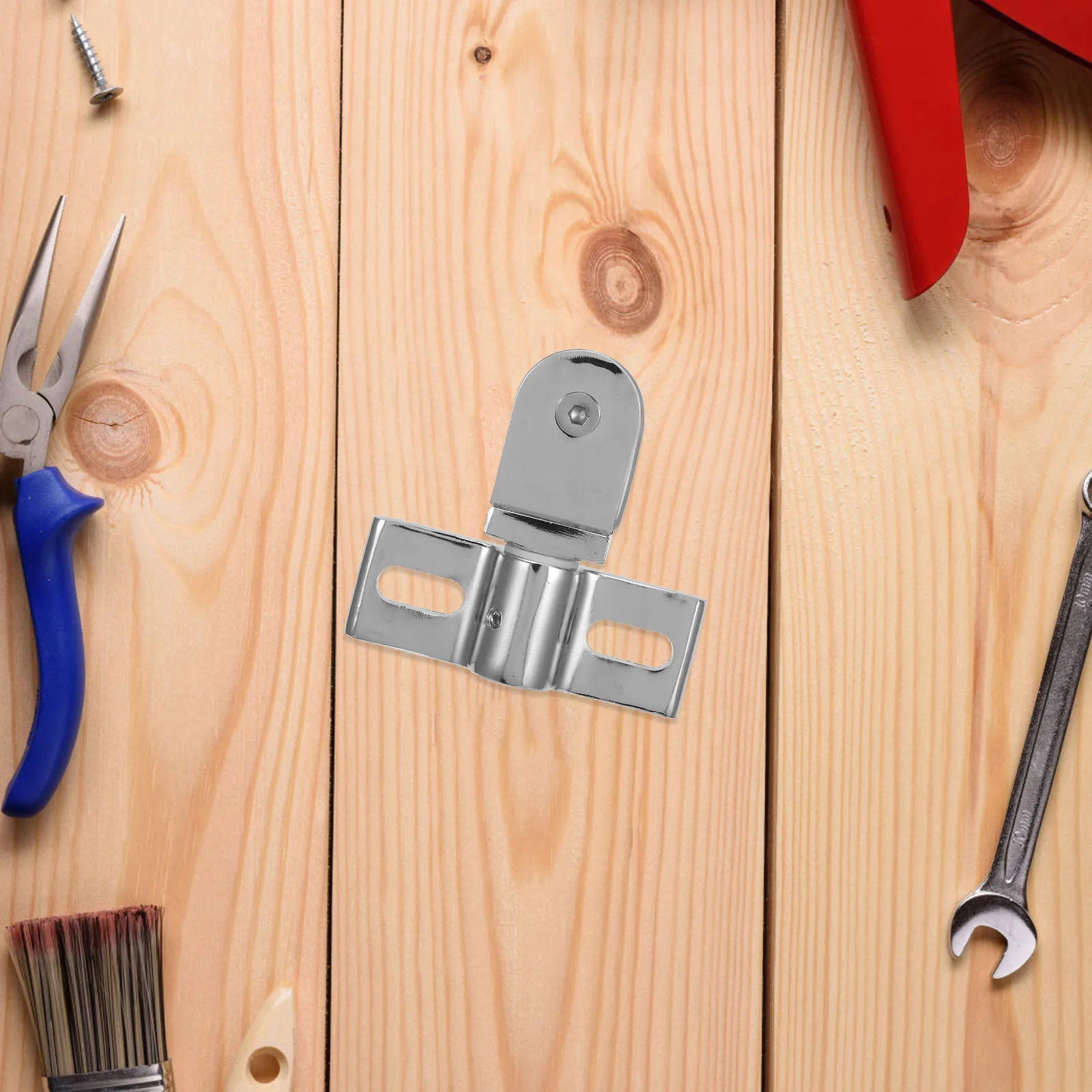 

1Set Glass Shower Door Pivot Hinge Stainless Steel Robust Metal Bathroom Hardware Heavy Duty Clamp Double Direction Replacement