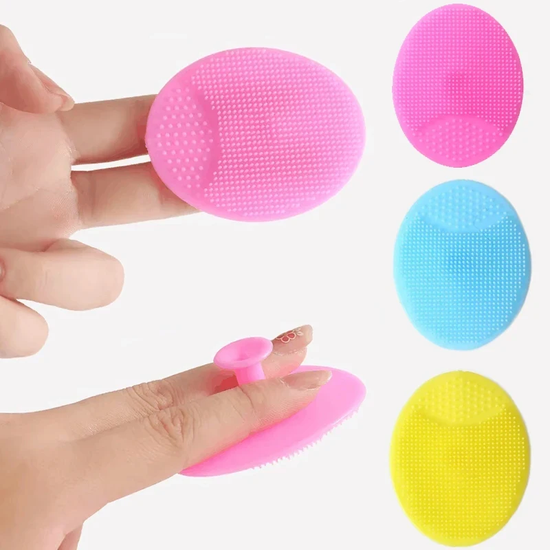 1/2/3/4Pcs Soft Silicone Face Brush Cleanser And Massager Manual Facial Cleansing Brush Exfoliating Silicone Face Scrubber