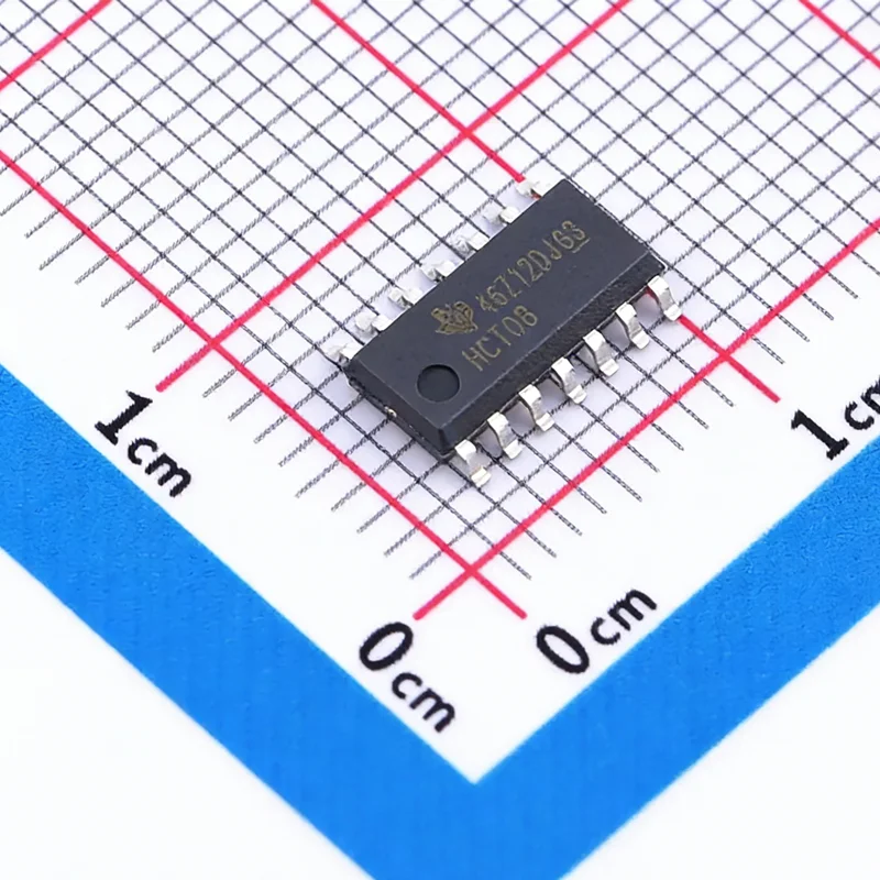 50PCS/LOT SN74HCT08DR marking HCT08 AND Gate IC 4 Channel 14-SOIC