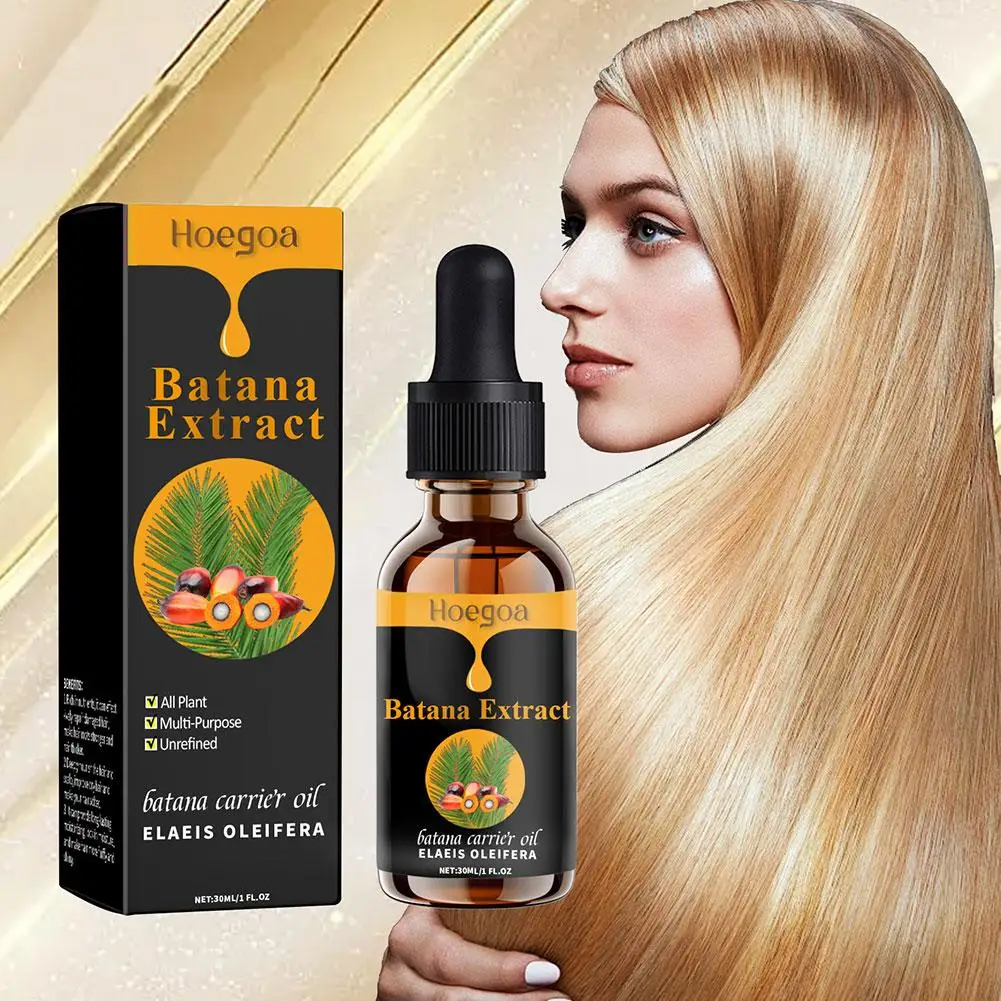 30ml Batana Oil Anti Break Loss Hair Grow Up Oil Baldness Treatment Thick Hair Spray Lopecia Hair Mask Beard Growth Oil