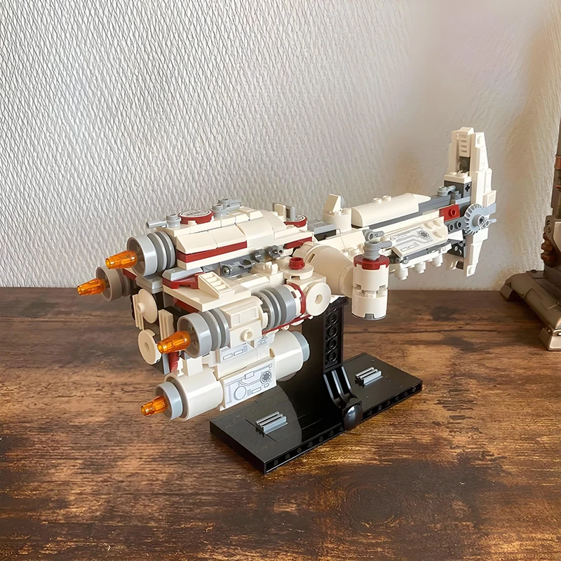 جديد MOC Star Battle Midi-scale Hammerhead Corvette اللبنات Tantive IV MOD Ver. DIY تجميع الطوب نموذج اللعب الهدايا