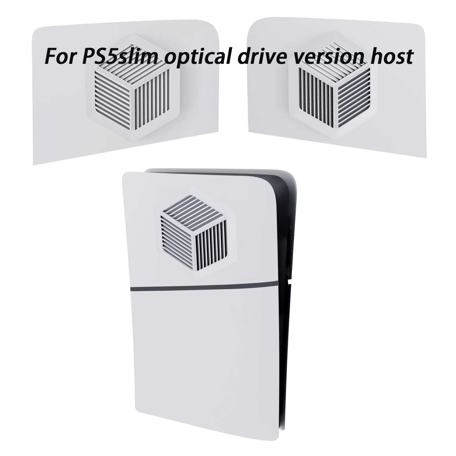 For PS5slim optical drive version host left and right upper cover shell and digital version host separate replacement shell