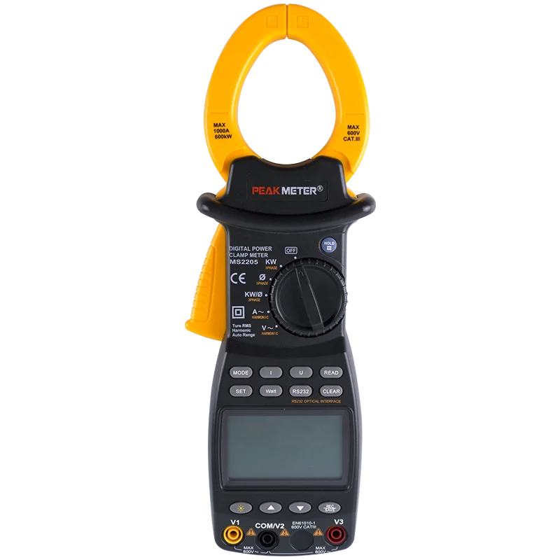 multifunctional PM2205 Electrical Digital Ac Power Meter Clamp RMS Harmonic Reactive Power, Active Energy Power Tools