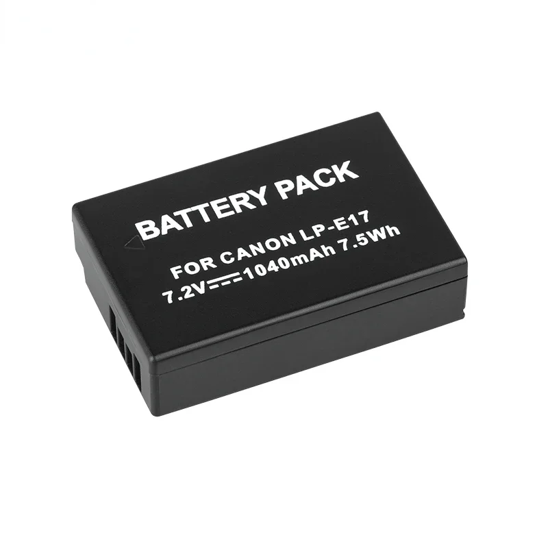 JHTC LP-E17 LP E17 Battery for Canon  EOS M3 M5 750D 760D T6i T6s 8000D Kiss X8i 1040mAh LPE17 Camera Batteries