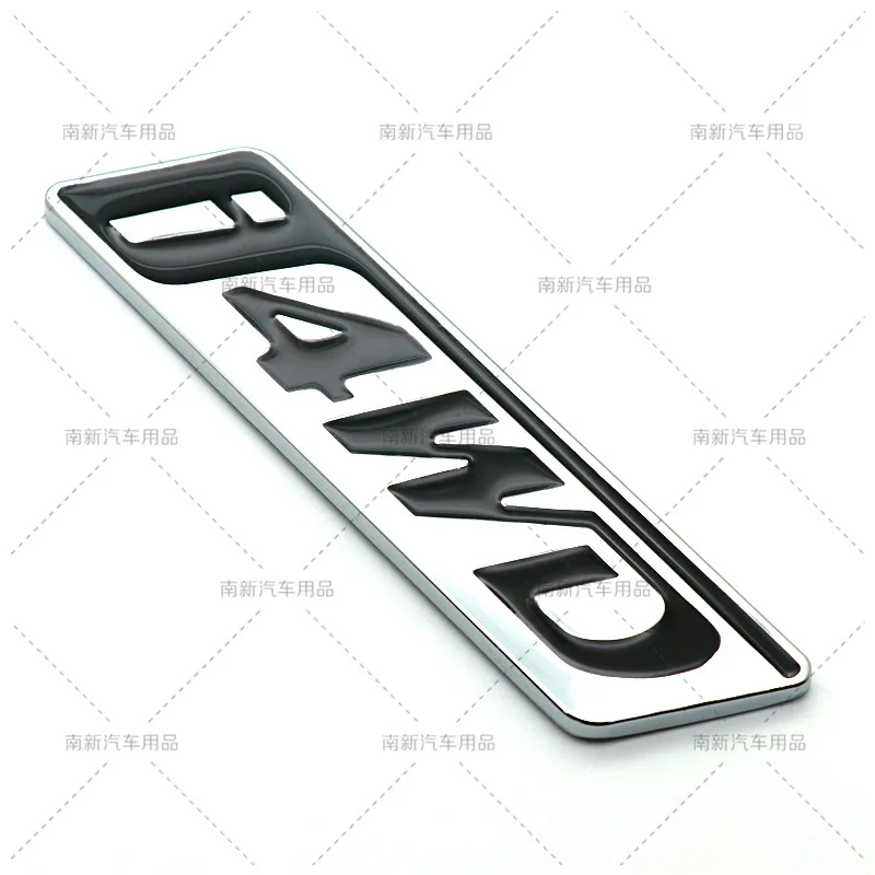 3D Metal i4WD Rear Trunk Emblem Badge Sticker For GAC Trumpchi GS8 SUV Car Styling Tuning