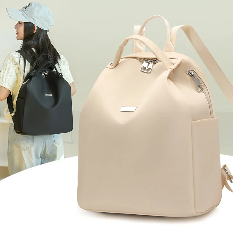 

2026 spring new women's backpack large capacity waterproof fashion versatile travel bag simple commuter backpack