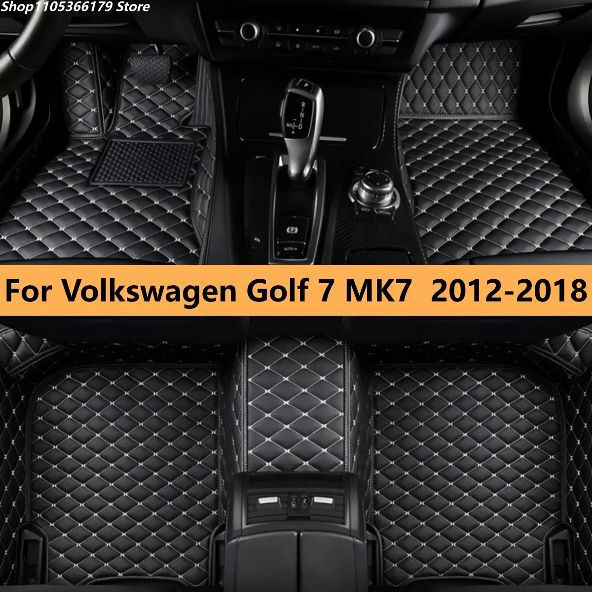 

Автомобильные коврики для Volkswagen Golf 7 MK7 2012-2018, всепогодные, водонепроницаемые.