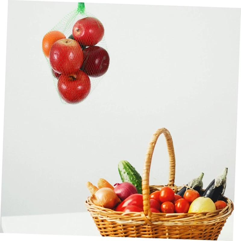 File storage in Stock New Arrivals Green Plastic Storage Bag Net Bag for Vegetables Net Bag
