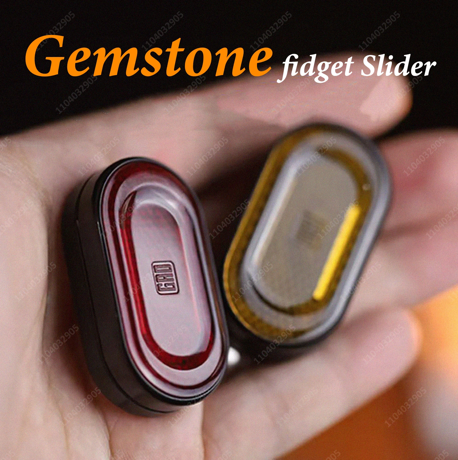 EDC GEM PC Fidget Slider Scheda meccanica Push Rich Coin Fidget Spinner Fidget Gear Gadget Sollievo dallo stress Anti ansia Ragazzo Regalo